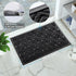 Yimobra Outdoor Indoor Welcome Mat, Heavy Entry Front Door Mat, Stain & Fade Resistant, 29.5 x 17, Black