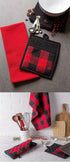 4/6 Pack Buffalo Check Plaid Pot Holders with Pocket, Kitchen Hot Pad Oven Mitts for Cooking and Baking (Red, 6 Pack)