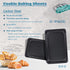 Baking Sheet Pans, Nonstick Heavy Carbon Steel Cookie Tray, 2-Pack, 12 X 7.5 Inches