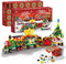 Advent Calendar 2025 Train Building Blocks Set, 24 Days Surprise Christmas Countdown