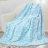 Cozy 40"x50" Blue Throw Blanket, Small Soft Fuzzy Baby Toddler Blankets for Girls Boys, Cyan Blue Gifts for Birthday