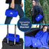 BlueHills Ultra Compact Travel Blanket Pillow in Portable Bag Case - Cozy Soft Large Blanket for Airplane Flight