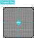 COARBOR 28"x28" Outdoor AC Unit Cover, Mesh Outside Air Conditioner Defender with 4 Bungee Cords
