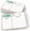 Mason Jar Recipe Cards Set of 50 by 321Done, Rustic 4x6 Double-Sided Premium Card Stock - Made in USA
