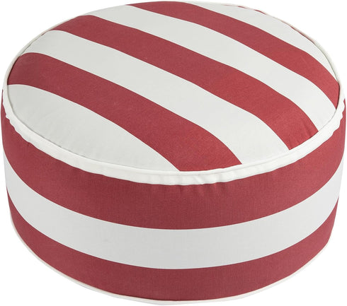 Pump,20"x9" FUNHOME Inflatable Outdoor Ottoman with Air Portable Patio Pouf,Water Resistant,Fade-Resistant,Round Blow