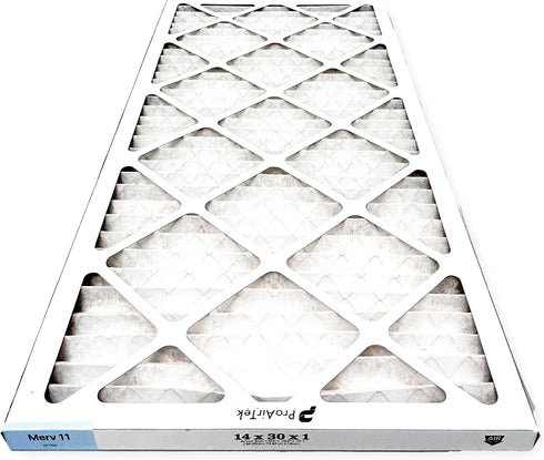 Proairtek AF14301M11SWH Model 14x30x1 Air Filters, Pack of 2, MERV 11 for Clean Air