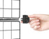 Whitmor Storage Cubes - Stackable Interlocking Wire Shelves - Black (Set of 4)
