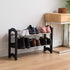 2-Tier 10 24" 45" Closet, IRIS USA Shoe Rack, Up to Pairs, - L Extendable Shoe Shelf, for Entryway Mudroom, Extendable