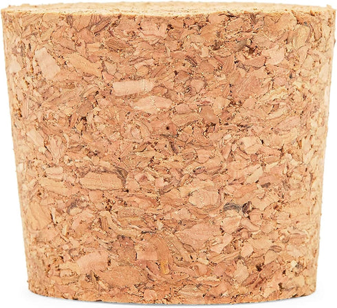 Juvale 12-Pack Bottle Cork Stoppers, Size 22 (1.7 In Top x 1.46 In Base x 1.49 In Height) Brown