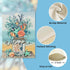 Welcome Summer Decorative Garden Flag, Mason Jar Beach Coastal Coral Starfish Shell Sea Horse, 12 x 18 Double Sided