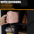 SpaceAid 2 Pack Hanging Closet Organizer with Dividers, 24 Compartments Hanging Shoe Shelves for Closet