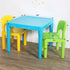 2 Set, 5-Piece Humble Crew Kids Table and Chair Aqua Table with Chairs - Sturdy Toddler Activity Table for Playtime