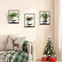 TECKED 3 Pack Black Metal Indoor Window Plant Shelves Hanging Plant Shelves Picture Frame Outdoor Plant Rack for Indoor