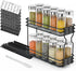 SpaceAid Pull Out Spice Rack Organizer for Cabinet, Heavy Duty Slide Out Kitchen Organizer with Labels, 4.5" W x 10.75"