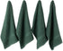 DII Basic Terry Collection Waffle Dishtowel Set, Solid Dark Green, 15x26, 4 Piece
