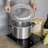 Steamer Ring Stainless Steel Adapter for 8 to 11inch Bamboo Steamer Baskets, Stainless Steel Ring Only