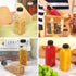 42pcs 16oz Moretoes Plastic Juice Bottles with Caps, Reusable Juicing Bottles with Lids, Clear Containers for Smoothies