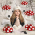 6 3D Eersida Pcs Mushroom Paper Honeycomb Decorations Mushroom Party Decorations Hanging Birthday Decor for Fairy