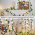 33ft 100 suddus Vine with Fairy Light Plug in, LED Pothos String Lights Connectable with Remote, Leaf Lights