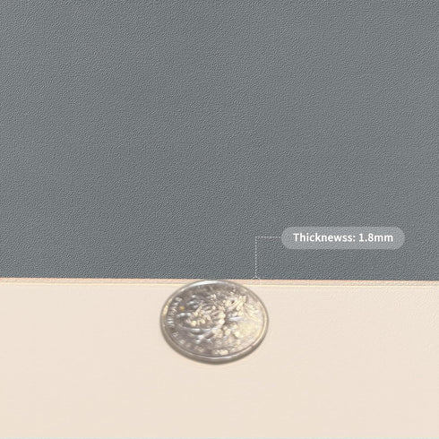 Zinkooat Mat,1.8mm Thick,16x60 Inch Gray,16x60) Leather Desk Desk Cover,Desk Protector Mat,Dresser Cover Top,Leather