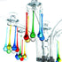 6pcs 5.9inch H&D Mix Color Large Crystal Raindrop Chandelier Prisms Hanging Drops Pendants DIY Parts