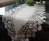 Sophisticated Floral Lace Dresser Scarf | 65" Neutral Earth Tones or Mantel Scarf