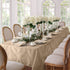 Newbridge Barcelona Luxury Tablecloth, 52” x 70” Rectangle, Golden Beige Damask Fabric, 100% Polyester, No Iron, Soil