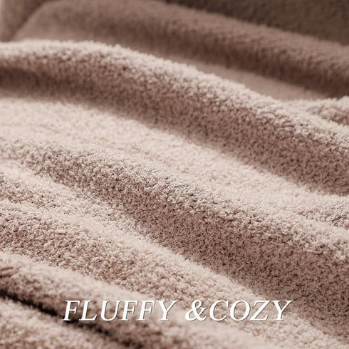 Cozy 53x71) bearberry Super Soft Fluffy Throw Blanket Lightweight Warm Throw Blankets for Couch Bed Sofa All Season