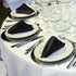 ANECO 12 Pieces Satin Napkins, Soft Square Dinner Napkins 17 x 17 Inches for Weddings, Parties, Decorations (Black)
