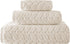 Set Set 2) BAGNO MILANO Turkish Cotton Bath Towels, Hand Towels - Soft Plush Jacquard Collection Luxury Towels (Cream