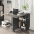 2 Set 4, Space Saving Folding Dining Table with Tier Storage-Extendable Drop Leaf Farmhouse Wood Kitchen Dining Room