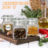 20 Pack 4 oz 4oz SKOCHE Spice Jars Small Glass Jars with Airtight Hinged Lids, Spice Herb Jars with Labels and Silicone
