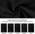 Encasa XO Table Runner 13x104 in Long, Cotton Canvas Fabric, Jet Black Solid Color, Machine Washable & Durable