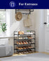 Closet, Closet 26.6" 4 Kitsure Shoe Rack for Shoe Organizer for Front Door Entrance, Stackable Shoe Shelf, Detachable