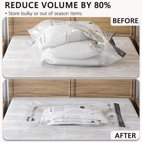SUOCO 20 Combo Vacuum Storage Bags with Electric Pump, Compression Airtight Seal Bags for Clothing and Pillows