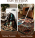 4x6,Machine YIHOUSE Rustic Cabin Area Rug Washable Lodge Bear Rug,Non-Slip Low Pile Print Pattern Western Aztec Rug