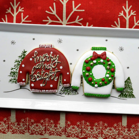 Christmas Sweater Cookie Cutter, Stainless Steel, Dishwasher Safe