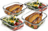 M MCIRCO Extra Large Glass Food Storage/Baking Containers Set - 80 oz & 36 oz, 2 Pack Airtight Containers