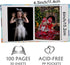 Album 100 4x6 Album, Small Photo for Kids, Pockets Bookshelf Baby Picture Slip-in Linen Cover Photo Book