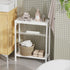 2 1 Side Table for Small Spaces, Narrow End Table with Magazine Holder, in Design Slim Side Table, Skinny Nightstand