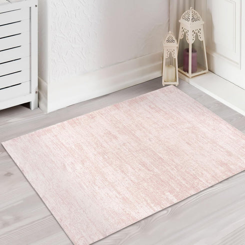 Small Rugs for Bedroom, Boho Abstract Modern Washable Non Slip Area Rug for Kitchen Entryway, Pink