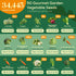 50 Pack 34,455+ Packets Seedphony Gourmet Garden Vegetable Seeds Variety - Non-GMO Heirloom Vegetables Seeds