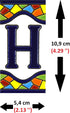 Handpainted House Letters - 4 Inch Tiles for Signs, Addresses, and Names