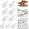 TOPNEW Shoe Slots Organizer for Closet 12 Pack Adjustable Level Shoe Stacker