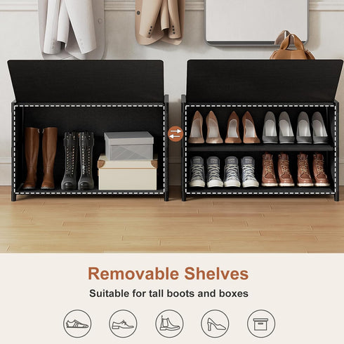 3 12 Closet, Shoe Rack, Tier Shoe Storage Cabinet with Door Pair Plastic Shoe Shelves Organizer for Entryway, Hallway
