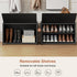 3 12 Closet, Shoe Rack, Tier Shoe Storage Cabinet with Door Pair Plastic Shoe Shelves Organizer for Entryway, Hallway