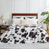 Cozy Bliss Cow Print Throw Blanket for Bed - Fuzzy Thick Soft