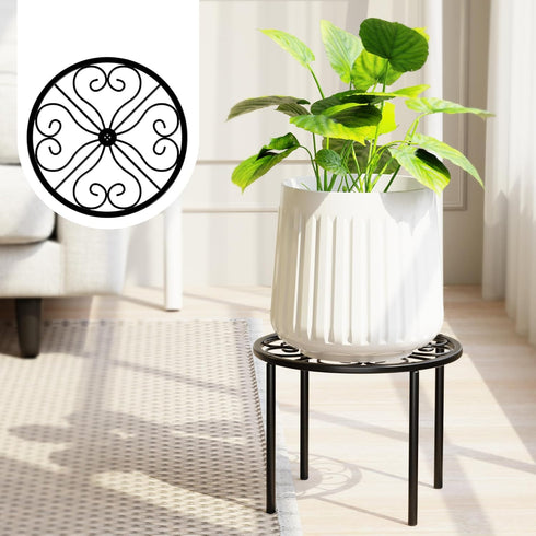 Chinpakden Plant Stand Flower Stand - Metal Plant Holder for Garden Home, Anti-rust Plant Rack for Multiple Plant