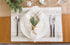 DII French Stripe Dining Table Placemat Set, 6 Piece, 13x19 Inches, Taupe/White, Farmhouse Style