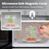 Clear Magnetic Microwave Cover for Food | Splatter Cover with Steam Vents | BPA-Free Dish Cover | Dishwasher Safe |